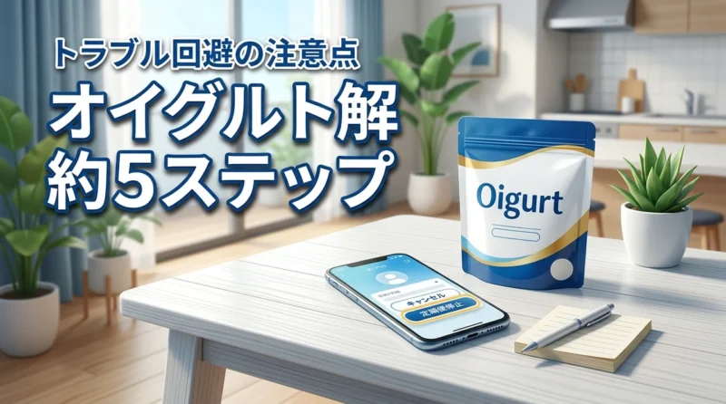 オイグルトの解約手順を5ステップで解説！トラブルを避ける注意点まとめ