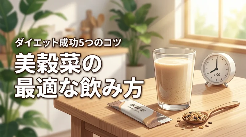 美穀菜の飲み方は？いつ飲むのがダイエットに最適か5つのコツを伝授