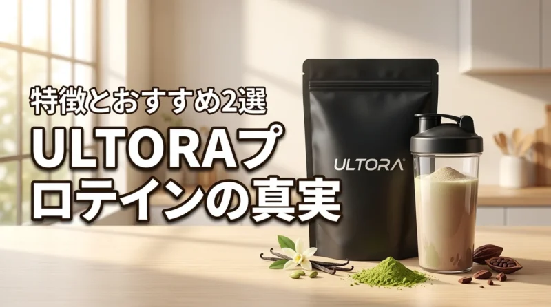 ULTORAプロテインの成分と特徴を解説！5つのメリットやおすすめ商品2選