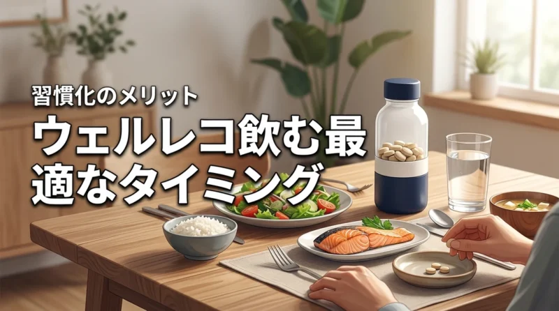 【効果を最大化】ウェルレコ糖脂サプリを飲むタイミングと健康習慣を続けるメリット