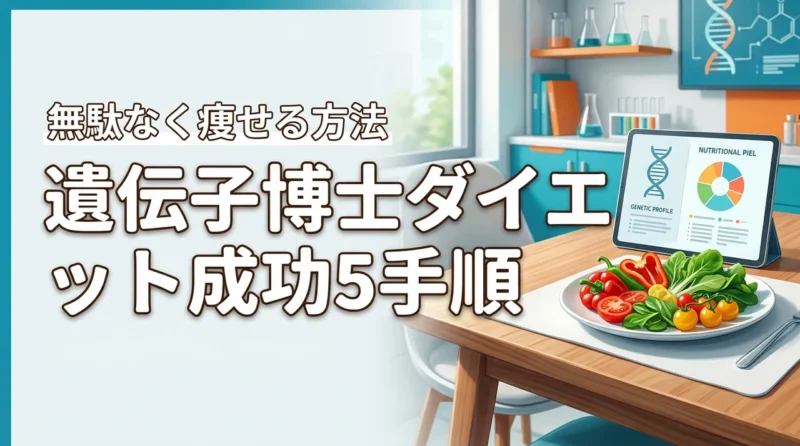 遺伝子博士でのダイエットのやり方は？5ステップで結果を出す具体的な手順