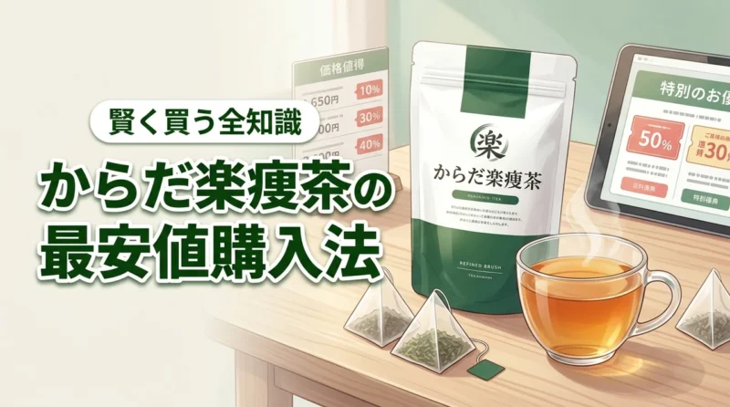 知らないと損！からだ楽痩茶の値段を最安値にする購入方法の全知識